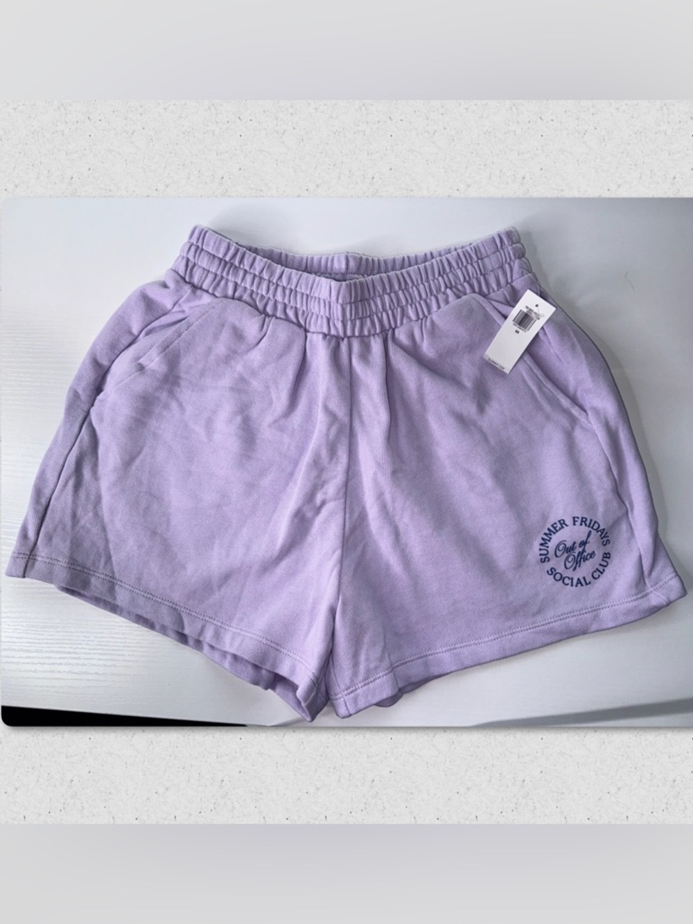 Old Navy Lavender Athletic Shorts with Elastic Waist